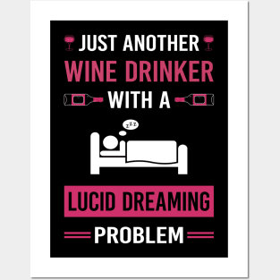 Wine Drinker Lucid Dream Dreaming Posters and Art